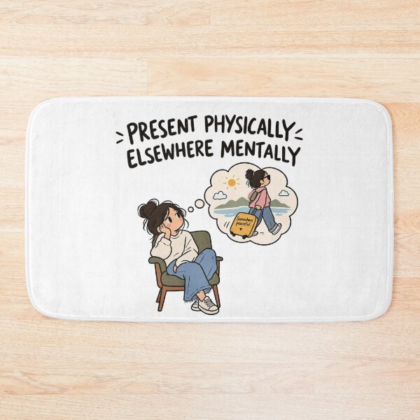 Item preview, Funny Mental Escape & Relatable Introvert Design designed and sold by Sangeeta Art Co..