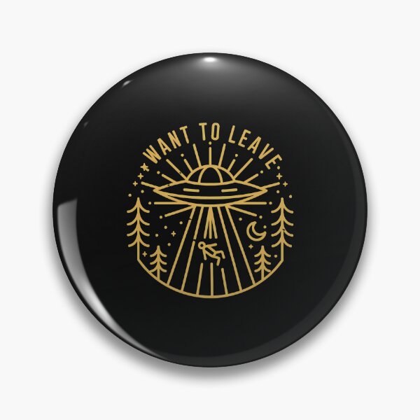 Item preview, UFO Abduction Escape Emblem Line  designed and sold by Richaeman.