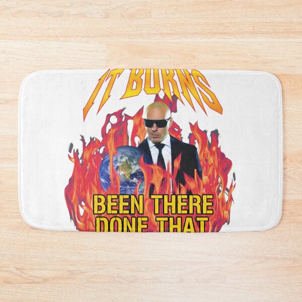 Item preview, Pitbull Burning Globe Metal Style designed and sold by ANNAERYOUYCH.