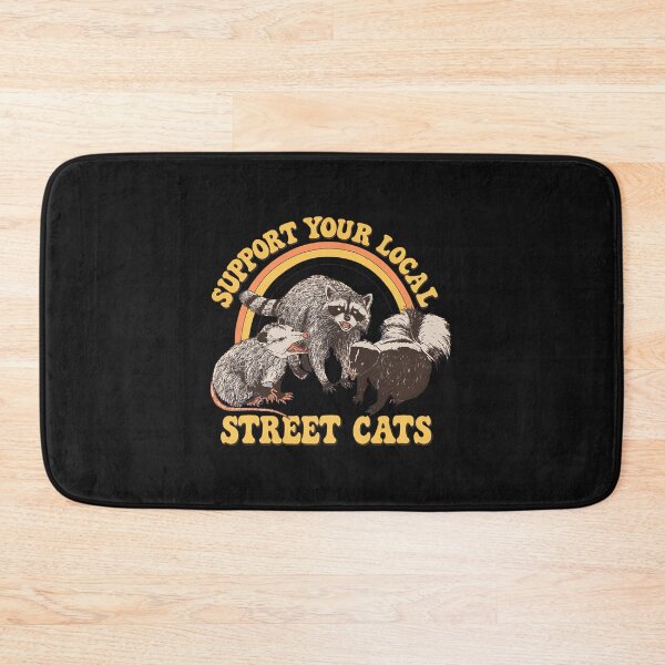 Item preview, Support Your Local Street Cats Retro Animal Rainbow designed and sold by Richaeman.