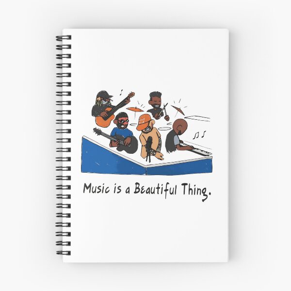 Item preview, Cartoon Band Music is a Beautiful Thing Tee designed and sold by Dalaysia98.