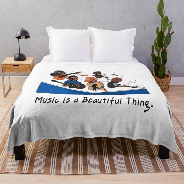 Item preview, Cartoon Band Music is a Beautiful Thing Tee designed and sold by Dalaysia98.