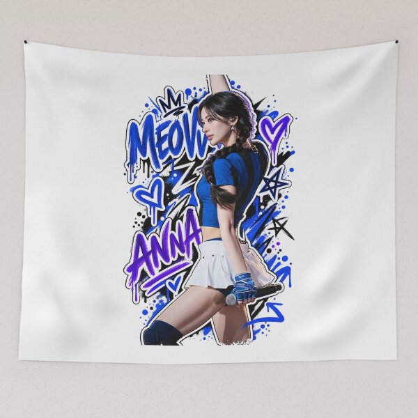 Item preview, Anna MEOVV Ddi Ro Ri Cobalt Splatter Performance Graphic designed and sold by Valereekmerch.