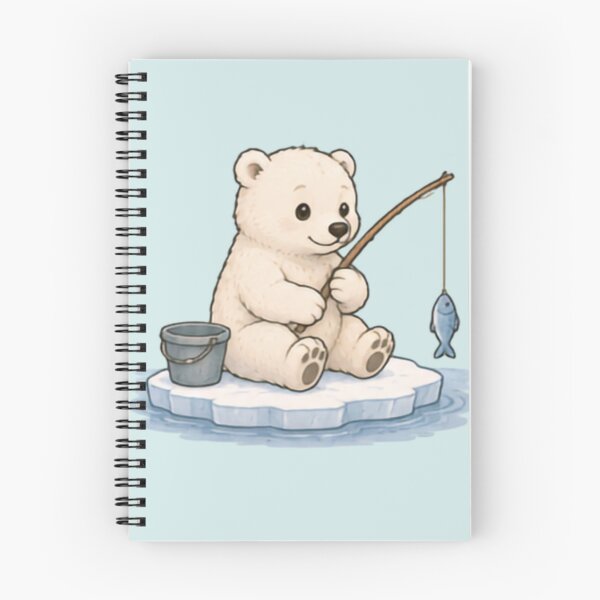 Item preview, Little Fisherman Polar Bear designed and sold by MellowMunchkins.