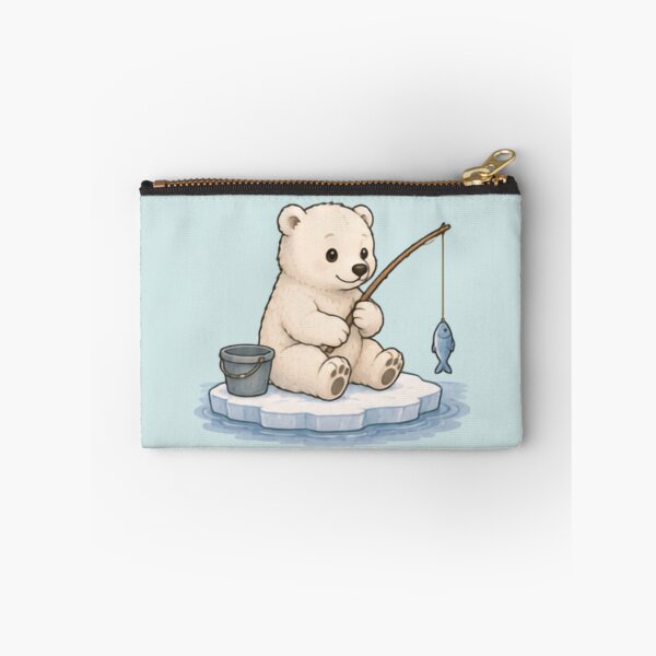Item preview, Little Fisherman Polar Bear designed and sold by MellowMunchkins.