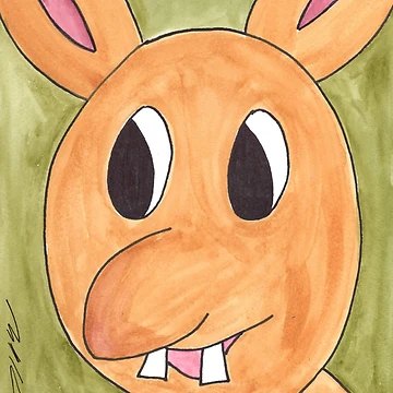 Artwork thumbnail, funny Faces, Rabbit by Anke‘s Bazaar