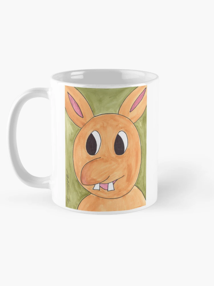 Thumbnail 5 of 6, Coffee Mug, funny Faces, Rabbit designed and sold by Anke‘s Bazaar.