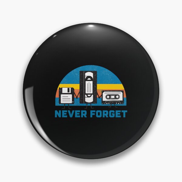 Item preview, Retro Tech Nostalgia Never Forget Floppy VHS Cassette designed and sold by Richaeman.