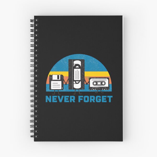 Item preview, Retro Tech Nostalgia Never Forget Floppy VHS Cassette designed and sold by Richaeman.