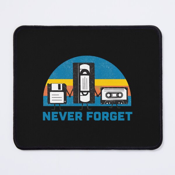 Item preview, Retro Tech Nostalgia Never Forget Floppy VHS Cassette designed and sold by Richaeman.