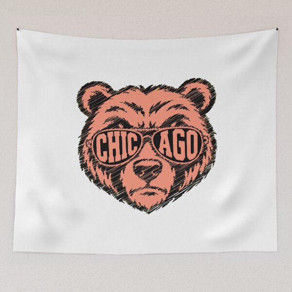 Item preview, Chicago Bear Cool Sunglasses City Pride Sketch designed and sold by Snyder93.
