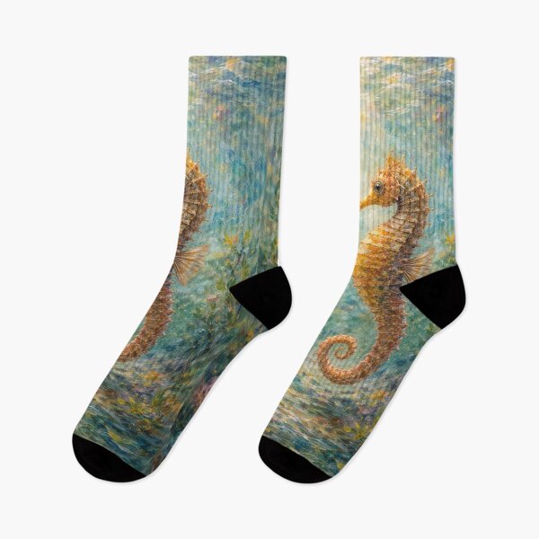Item preview, Seahorse Painting – Tropical Seahorses and Sea Life designed and sold by GalleryKauffeld.