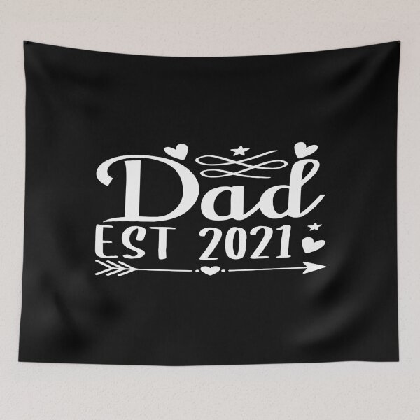 Item preview, Dad Est 2021 Cute First Father's Day Gift T-Shirt designed and sold by phassystore.