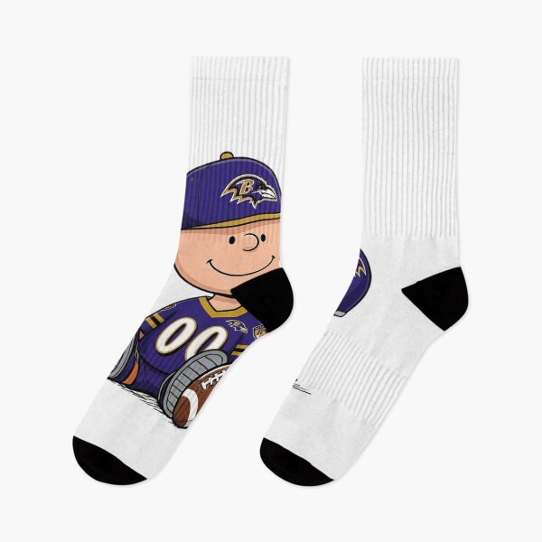 Item preview,  Snoopy And Charlie Brown Baltimore Ravens Football Fan designed and sold by DamianRoy88.