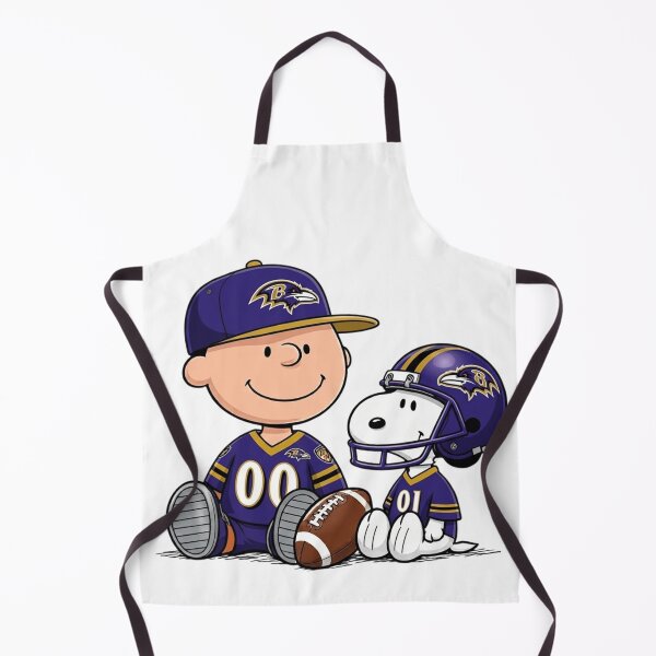 Item preview, Snoopy y Charlie Brown, fanático del fútbol americano de los Baltimore Ravens designed and sold by DamianRoy88.