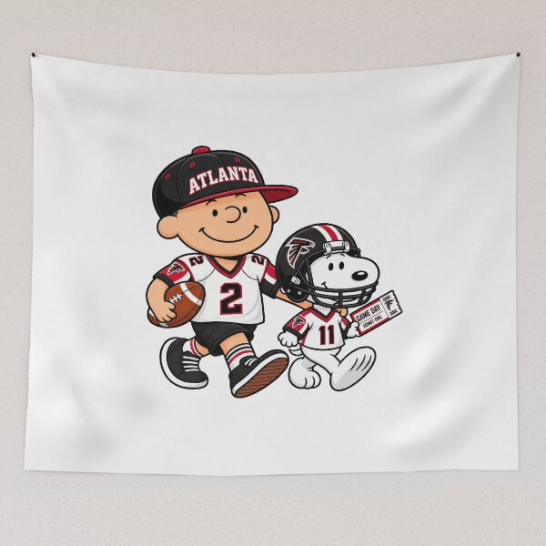 Item preview, Atlanta Falcons Charlie Brown & Snoopy Football designed and sold by PsycheValley.