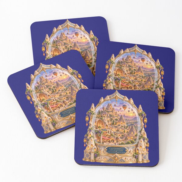Item preview, Cappadocia City of Lanterns – Glowing Cave City at Sunset designed and sold by sunbowjp stadio.