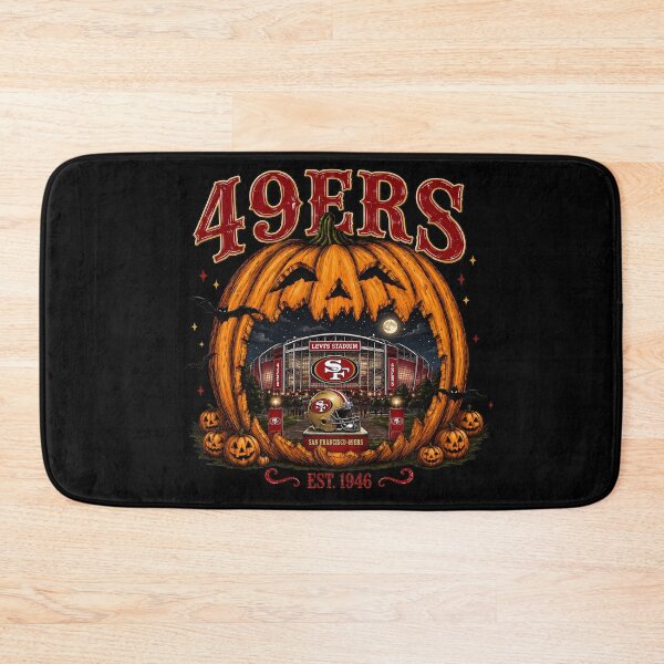 Item preview, 49ers Halloween Pumpkin Stadium Football designed and sold by PsycheValley.