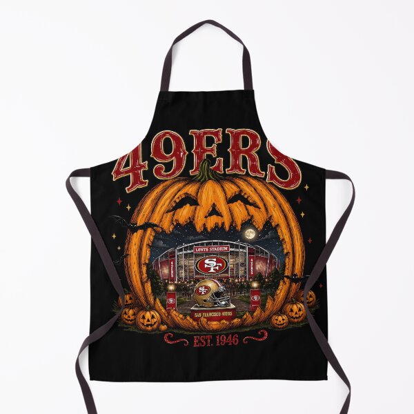 Item preview, 49ers Halloween Pumpkin Stadium Football designed and sold by PsycheValley.