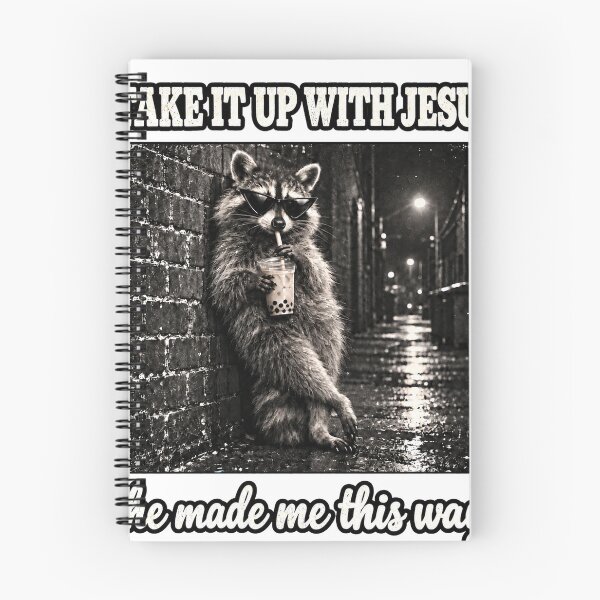 Item preview, Take It Up With Jesus Raccoon Humor designed and sold by KireVeronica.