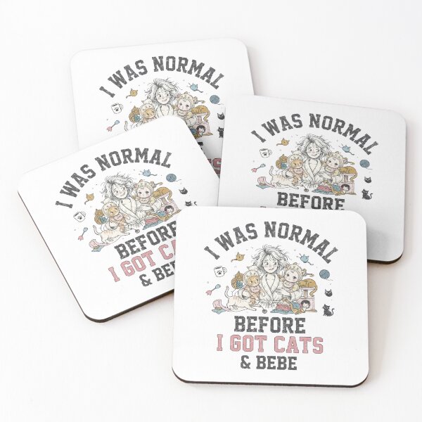 Item preview, I Was Normal Before I Got Cats Funny Cute Cat Lover Pet Parent designed and sold by KreatoLab.