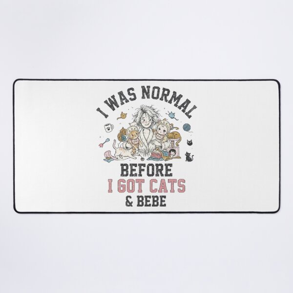 Item preview, I Was Normal Before I Got Cats Funny Cute Cat Lover Pet Parent designed and sold by KreatoLab.