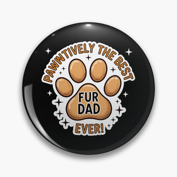 Item preview, Pawsitively The Best Fur Dad Ever Paw Print designed and sold by SoyLamderma.