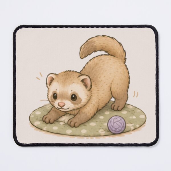 Item preview, Cute Cinnamon Ferret designed and sold by MellowMunchkins.