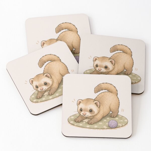 Item preview, Cute Cinnamon Ferret designed and sold by MellowMunchkins.