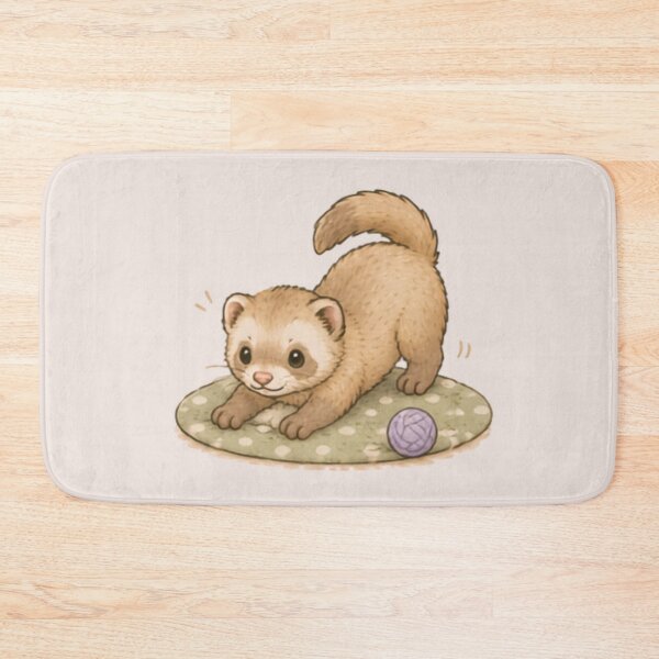 Item preview, Cute Cinnamon Ferret designed and sold by MellowMunchkins.