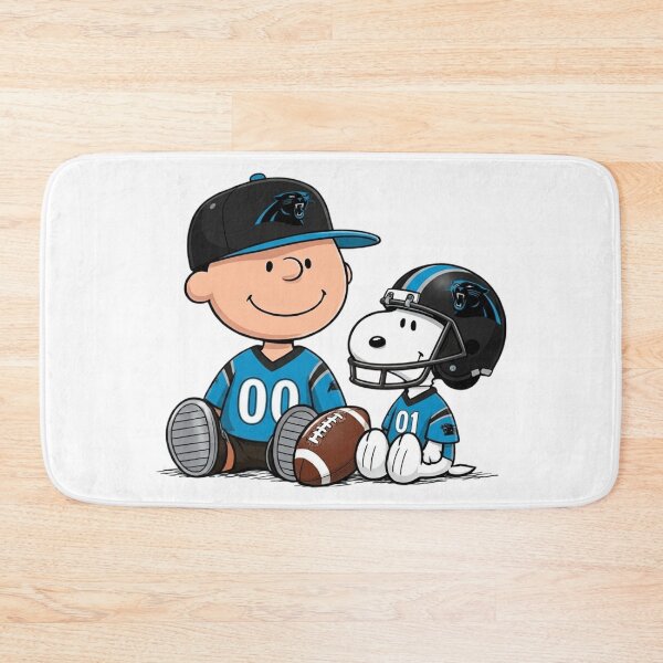 Item preview, Snoopy And Charlie Brown Carolina Panthers Football Fan designed and sold by DamianRoy88.