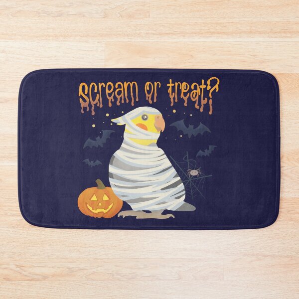Item preview, Illustration of a Cockatiel Mummy "Scream or Treat?" designed and sold by FandomizedRose.