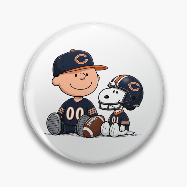 Item preview,  Snoopy And Charlie Brown Chicago Bears Football Fan designed and sold by DamianRoy88.