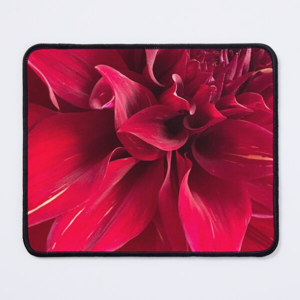 Item preview, Dark Red Dahlia Macro Floral Art designed and sold by ZorianArt.