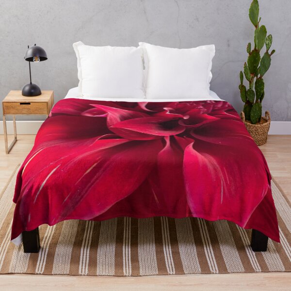 Item preview, Dark Red Dahlia Macro Floral Art designed and sold by ZorianArt.