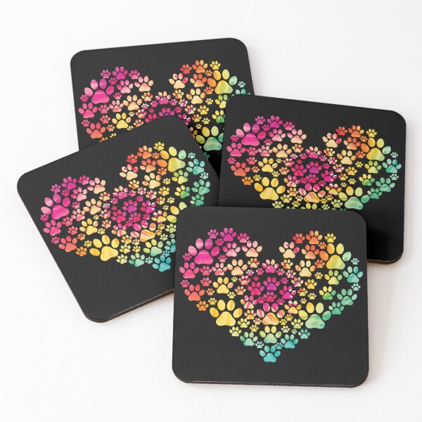 Item preview, Colorful Watercolor Paw Heart Design designed and sold by SoyLamderma.