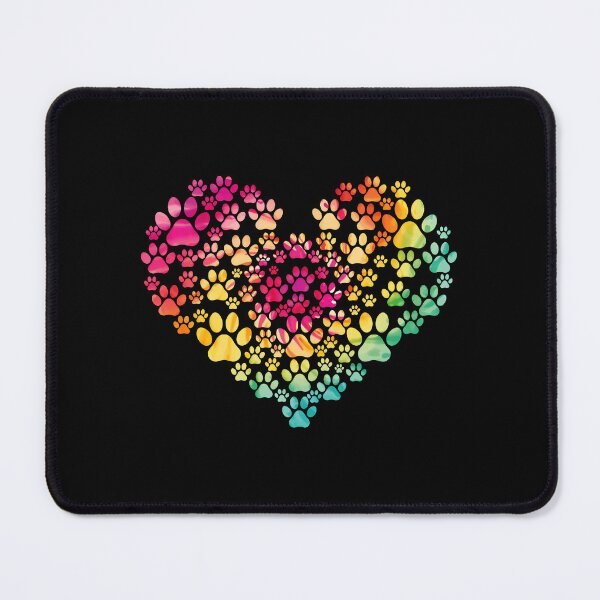 Item preview, Colorful Watercolor Paw Heart Design designed and sold by SoyLamderma.