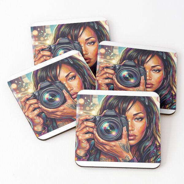 Item preview, Camera Girl abstract designed and sold by STA.TIC.
