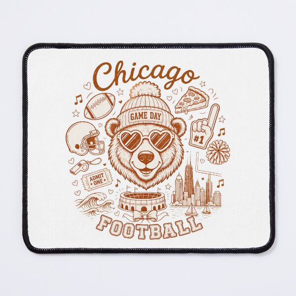 Item preview, Chicago Football Bear Retro Game Day Graphic designed and sold by Snyder93.