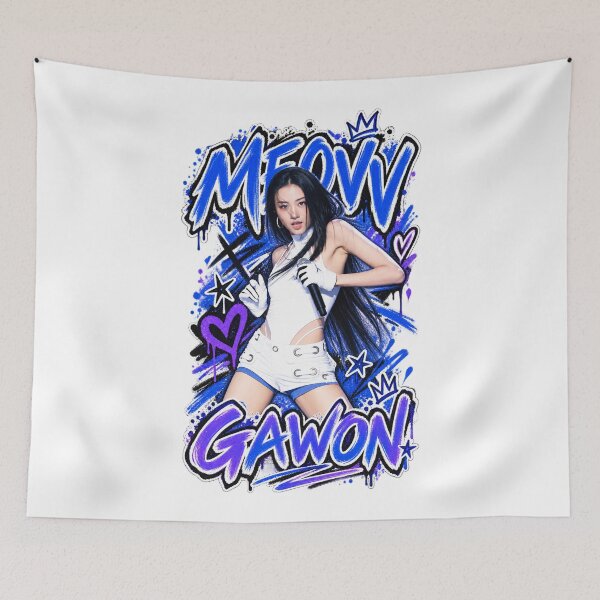 Item preview, MEOVV Gawon Hit Em Sapphire Paint Drip Graffiti Visual Art designed and sold by Valereekmerch.