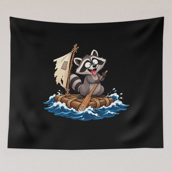 Item preview, Raccoon at Sea  designed and sold by TheEndDesign.