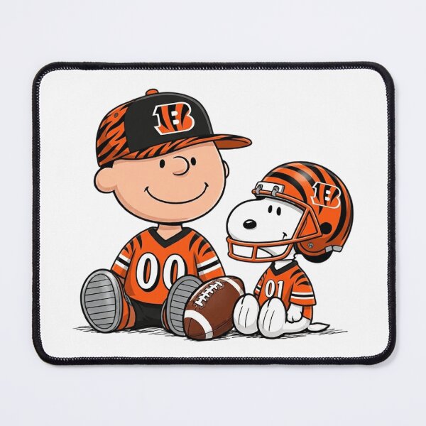 Item preview, Snoopy And Charlie Brown Cincinnati Bengals Football Fan designed and sold by DamianRoy88.