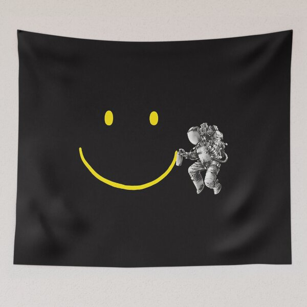 Item preview, Astronaut Paints Smiley Face Sphere designed and sold by PaulMcq.
