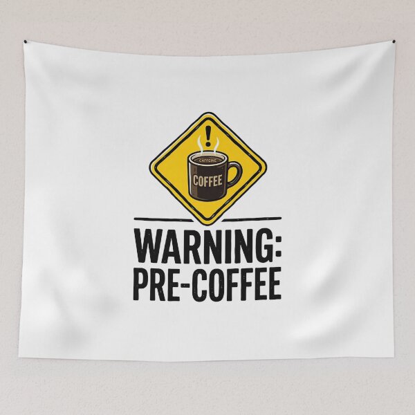 Item preview, Warning: Pre-Coffee T-Shirt designed and sold by rkgrafix.