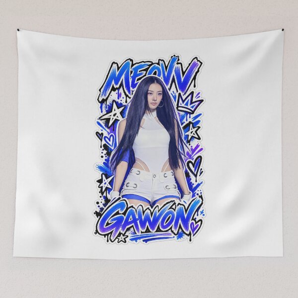 Item preview, Gawon MEOVV Ddi Ro Ri Cyan Splatter Performance Visual designed and sold by Valereekmerch.