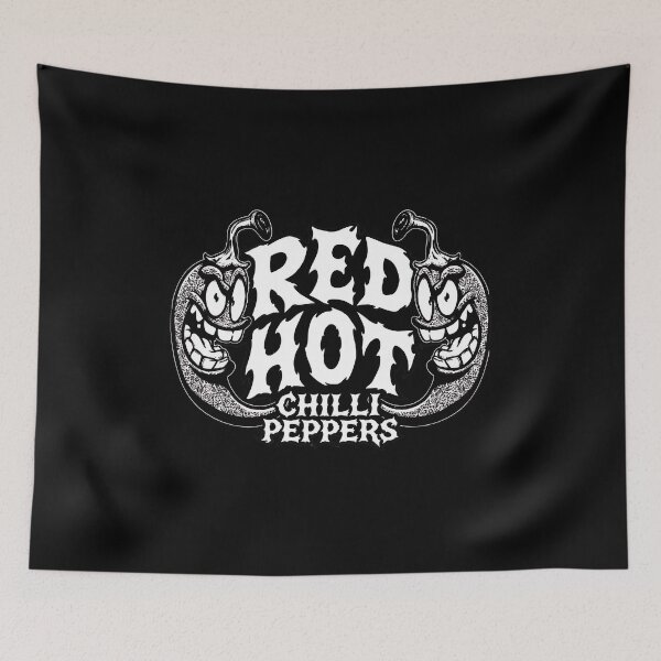 Item preview, RED HOT CHILLI PEPPERS  cartoon chili peppers logo art designed and sold by PHILCPHERSON.