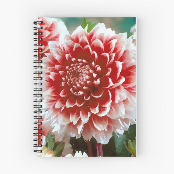 Item preview, Vibrant Red Dahlia Vector Painting designed and sold by ZorianArt.