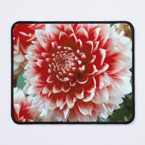 Item preview, Vibrant Red Dahlia Vector Painting designed and sold by ZorianArt.