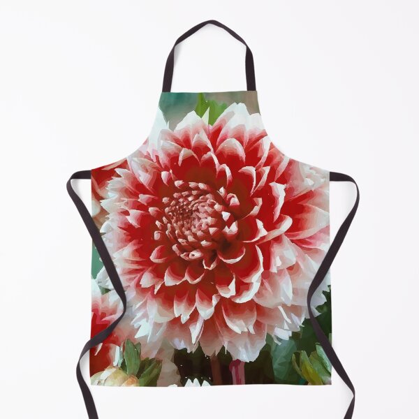 Item preview, Vibrant Red Dahlia Vector Painting designed and sold by ZorianArt.