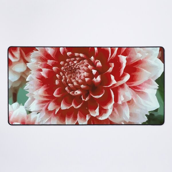 Item preview, Vibrant Red Dahlia Vector Painting designed and sold by ZorianArt.